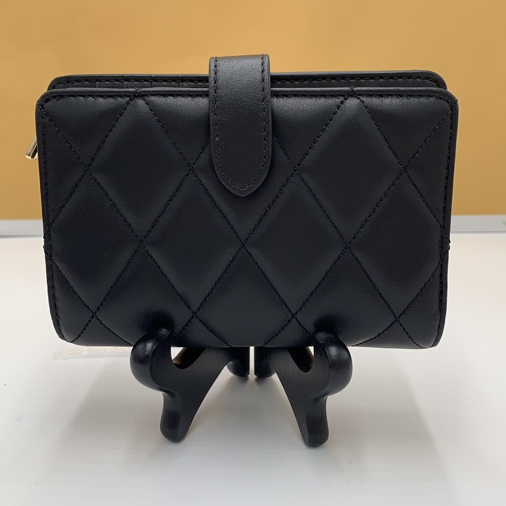KATE SPADE Carey Medium Compact Bifold Wallet BLACK COLOR - Picture 6 of 15
